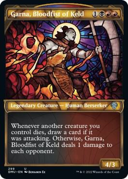 Garna, Bloodfist of Keld (Showcase) card from Dominaria United