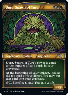 Uurg, Spawn of Turg (Showcase) card from Dominaria United