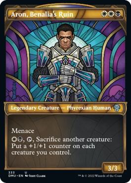 Aron, Benalia's Ruin (Textured Foil) card from Dominaria United