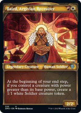 Baird, Argivian Recruiter (Textured Foil) card from Dominaria United
