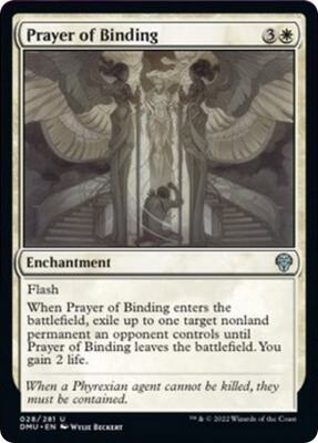 Prayer of Binding card from Dominaria United