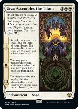 Urza Assembles the Titans card from Dominaria United