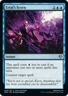 Ertai's Scorn card from Dominaria United