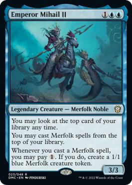 Emperor Mihail II card from Commander: Dominaria United