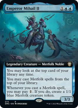 Emperor Mihail II (Extended Art) card from Commander: Dominaria United
