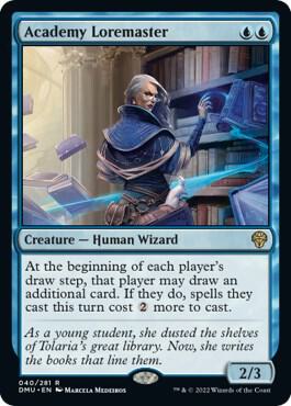 Academy Loremaster card from Dominaria United