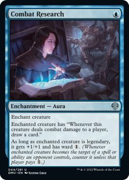 Combat Research card from Dominaria United