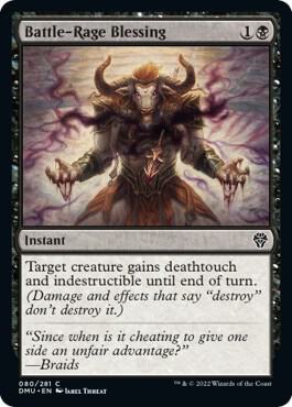 Battle-Rage Blessing card from Dominaria United
