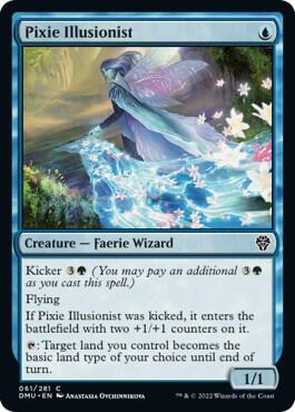 Pixie Illusionist card from Dominaria United