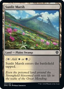 Sunlit Marsh card from Dominaria United