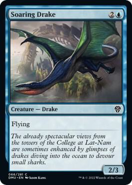 Soaring Drake card from Dominaria United