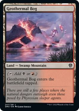 Geothermal Bog card from Dominaria United