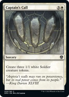 Captain's Call card from Dominaria United