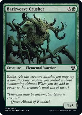 Barkweave Crusher card from Dominaria United