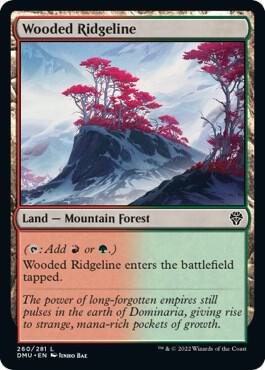 Wooded Ridgeline card from Dominaria United