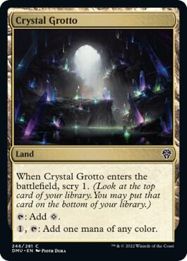 Crystal Grotto card from Dominaria United