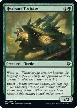 Hexbane Tortoise card from Dominaria United