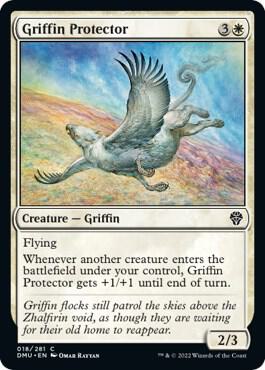 Griffin Protector card from Dominaria United