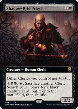 Shadow-Rite Priest (Extended Art) card from Dominaria United
