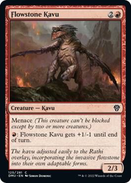 Flowstone Kavu card from Dominaria United