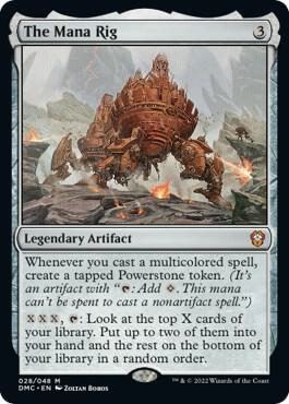 The Mana Rig card from Commander: Dominaria United