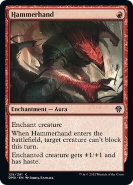Hammerhand card from Dominaria United