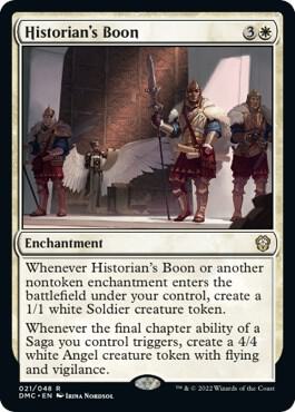 Historian's Boon card from Commander: Dominaria United