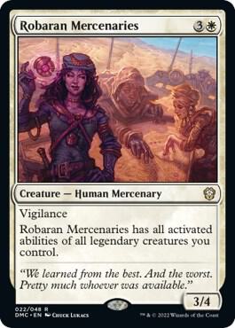 Robaran Mercenaries card from Commander: Dominaria United