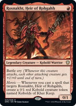 Rosnakht, Heir of Rohgahh card from Commander: Dominaria United