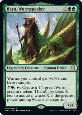 Baru, Wurmspeaker card from Commander: Dominaria United