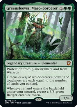 Greensleeves, Maro-Sorcerer card from Commander: Dominaria United