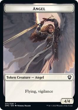 Angel Token card from Commander: Dominaria United