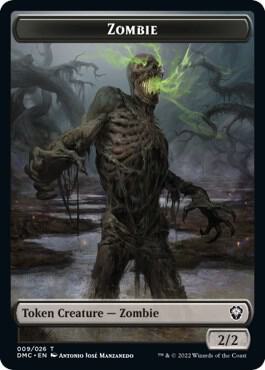 Zombie Token card from Commander: Dominaria United