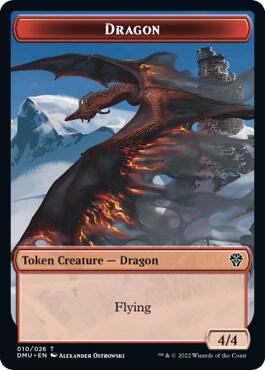 Dragon Token card from Dominaria United