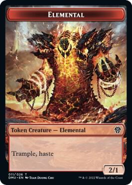 Elemental Token card from Dominaria United