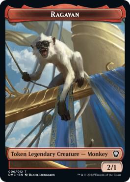 Ragavan // Treasure Double-Sided Token card from Commander: Dominaria United