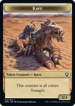 Kavu // Bear Double-Sided Token card from Commander: Dominaria United
