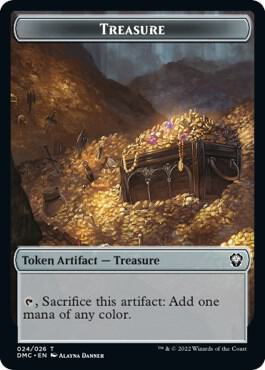 Treasure Token card from Commander: Dominaria United