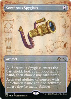 Sorcerous Spyglass (Borderless) card from Secret Lair Drop Series