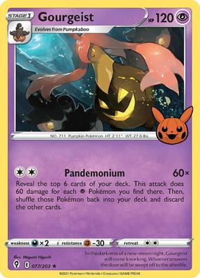 Gourgeist card from Trick or Trade BOOster Bundle