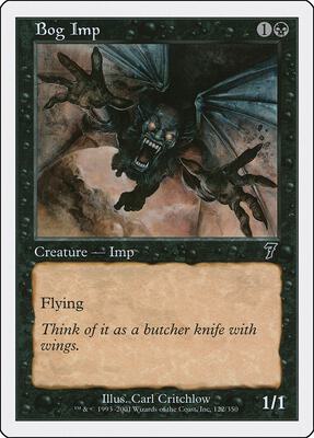 Bog Imp card from 7th Edition
