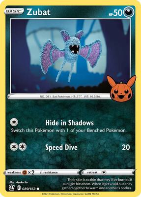 Zubat card from Trick or Trade BOOster Bundle