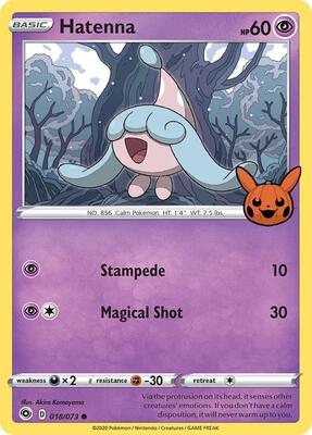 Hatenna card from Trick or Trade BOOster Bundle