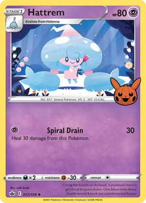 Hattrem card from Trick or Trade BOOster Bundle