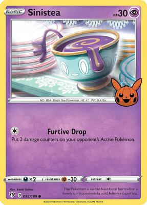Sinistea card from Trick or Trade BOOster Bundle