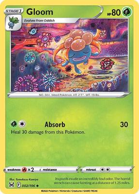 Gloom card from SWSH11: Lost Origin