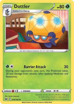 Dottler card from SWSH11: Lost Origin