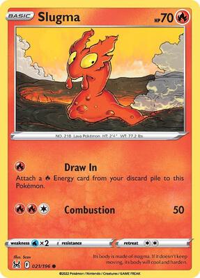 Slugma card from SWSH11: Lost Origin
