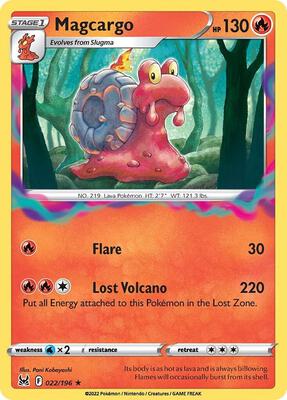 Magcargo card from SWSH11: Lost Origin
