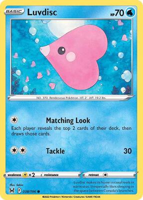 Luvdisc card from SWSH11: Lost Origin